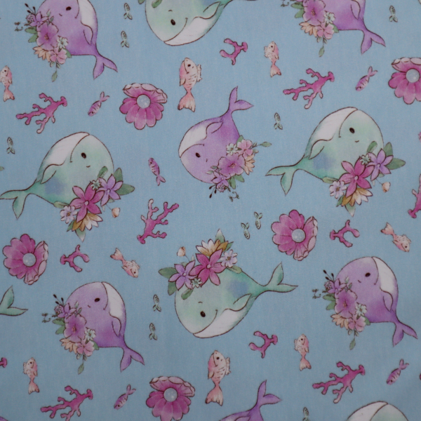 Bavlnený úplet veľryba