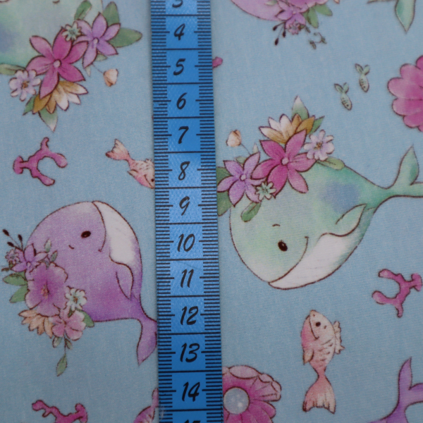 Bavlnený úplet veľryba