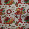 Vianočná dekoračná látka LONETA s lurexom medvedík
