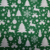 Vianočná bavlnená látka 150cm sob a stromček