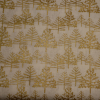 Vianočná bavlnená látka 140cm zlatotlač stromčeky