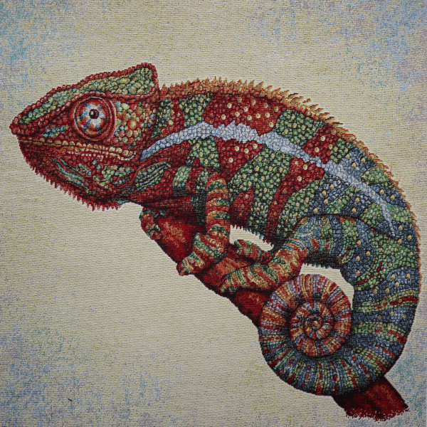 Gobelín panel - chameleon 45x45cm