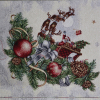 Gobelín panel s lurexom - vianočný obrus Santa 140x300cm