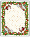 Gobelín panel s lurexom - vianočný obrus Santa 140x300cm