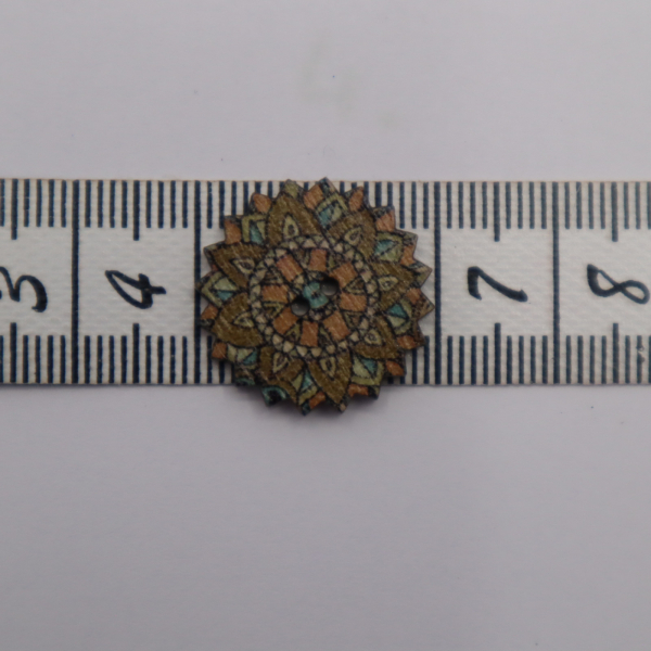 Drevené gombíky mandala
