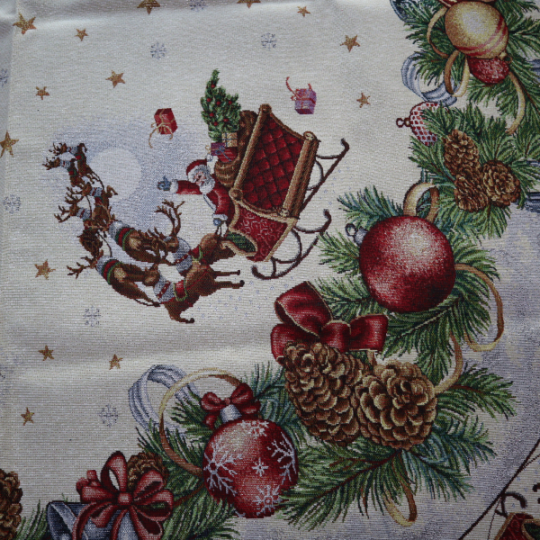 Gobelín panel - vianočný obrus Santa 160x160m