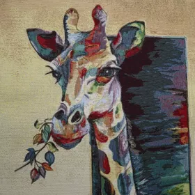 Gobelín panel žirafa2 45x45cm