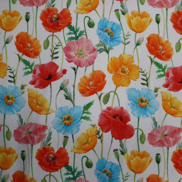 Bavlnený úplet farebné maky