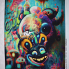 Úplet panel - crazy smile 70x50cm