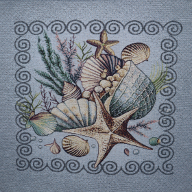 Gobelín panel podmorský svet modrá 45x45cm
