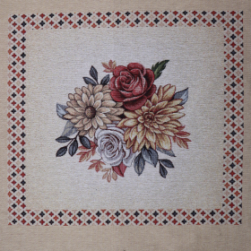 Gobelín panel kvietočky 45x45cm