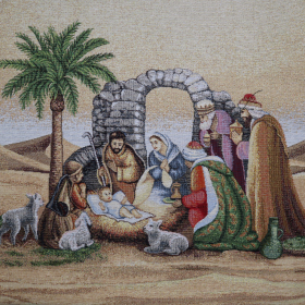 Gobelín panel - betlehem 45x45cm