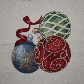 Gobelín panel - vianočné gule 45x45cm