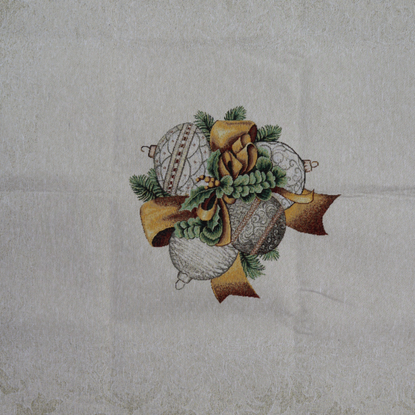 Gobelín panel s lurexom - obrus zlaté gule 140x230cm