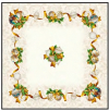 Gobelín panel s lurexom - obrus zlaté gule 140x230cm
