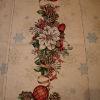 Gobelín panel s lurexom - vianočná štóla vianocná ruža 45x140cm