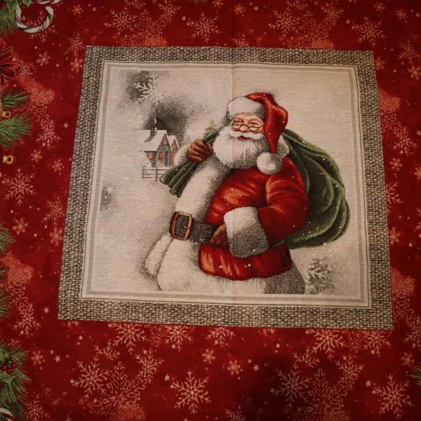 Gobelín panel s lurexom - obrus mikuláš 140x220cm