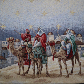 Gobelín panel - traja králi 45x45cm
