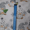 Vianočná bavlnená látka 160cm škriatok