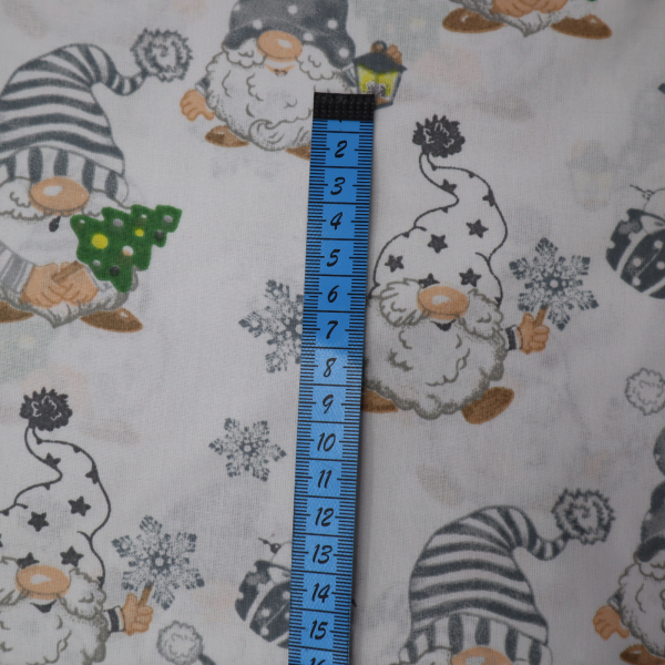 Vianočná bavlnená látka 160cm škriatok