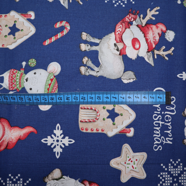 Vianočná bavlnená látka 160cm Merry christmas
