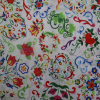 Bavlnená látka folk kvety