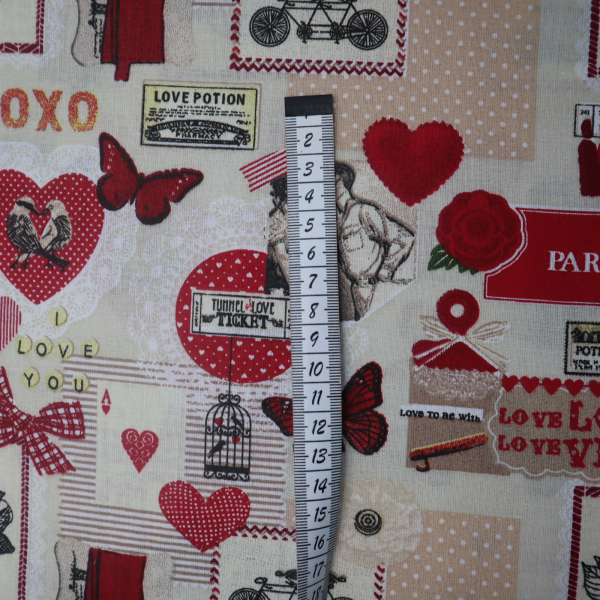 Bavlnená látka XOXO Paris