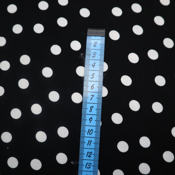 Viskóza biele bodky na čiernej