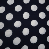 Viskóza biele bodky na tmavomodrej