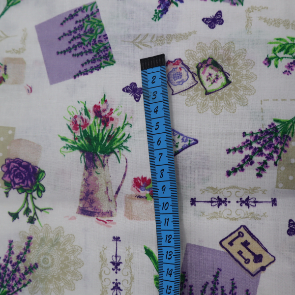 Bavlnená látka levanduľa