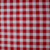 Bavlnená látka červeno biely štvorec