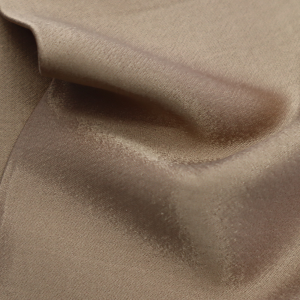 Satén viskózový zlatohnedý