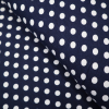 Úplet viskóza biele bodky na tmavomodrej