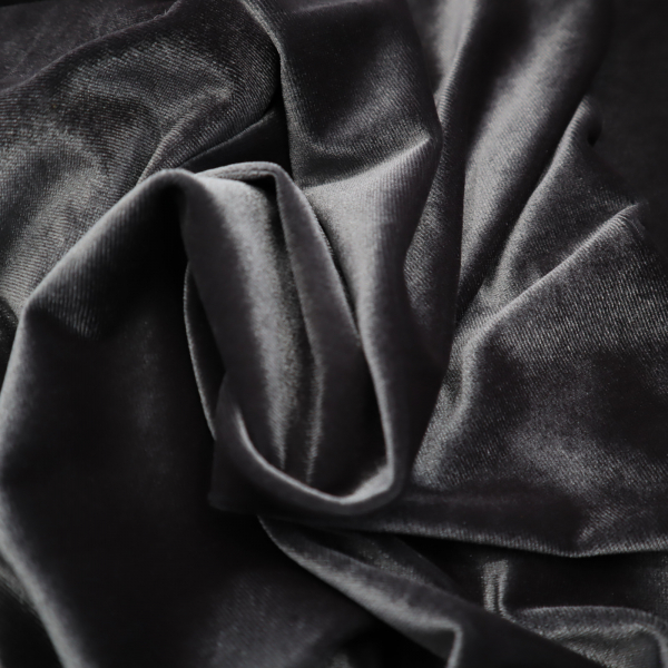 elastický zamat sivozelená