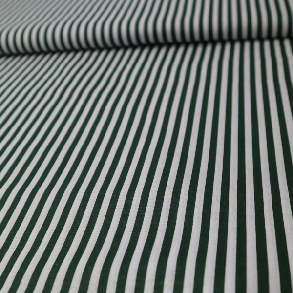 Bavlnená látka zelený pásik