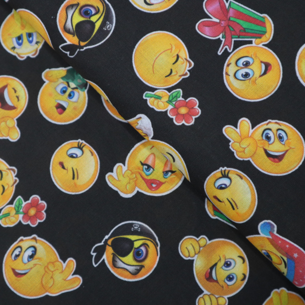 Bavlnená látka smile