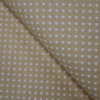 Bavlnená látka Biele mini bodky na pieskovej 140cm