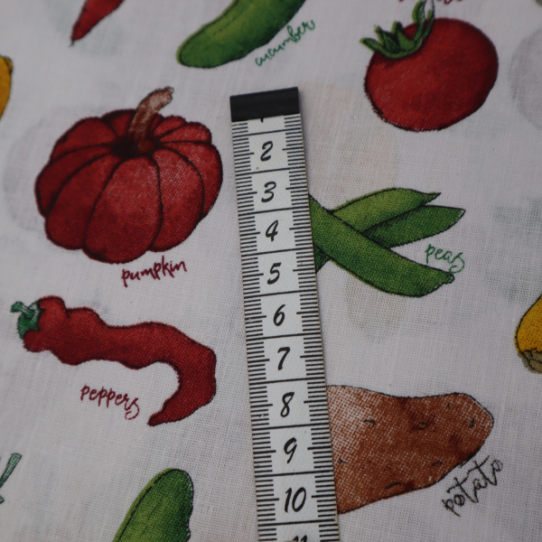 Bavlnená látka zelenina