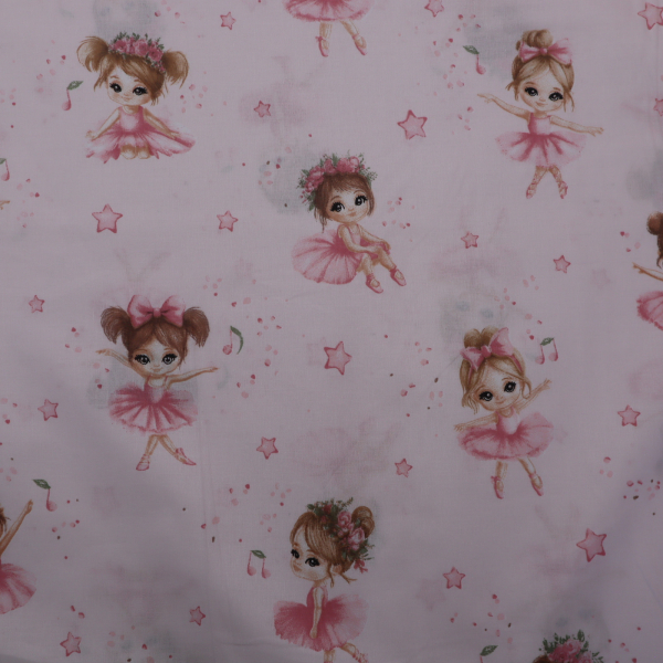 Bavlnená látka dievčatko baletka