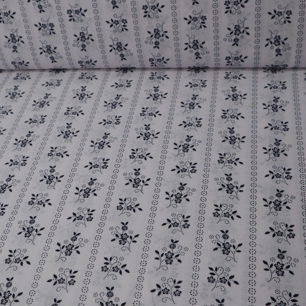 Bavlnená látka folk kvety 