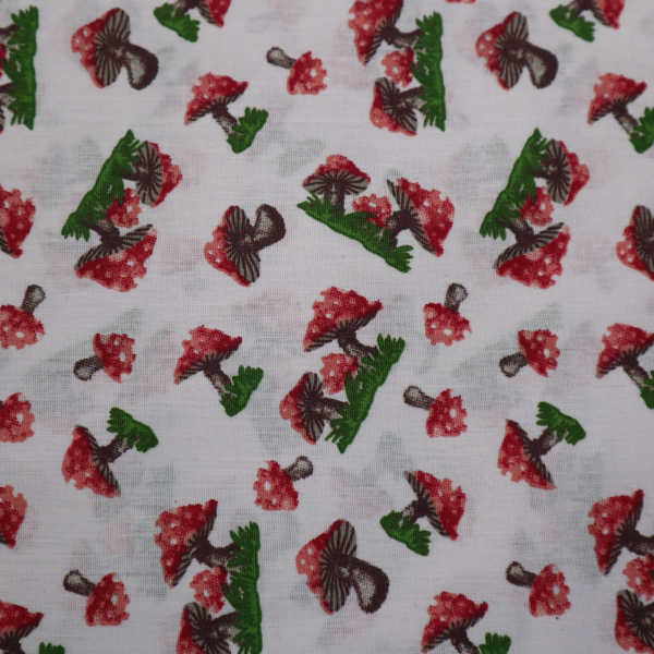 Bavlnená látka muchotrávky