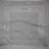Jacquard panel - prírodno/strieborný sob lurexom 53x53cm