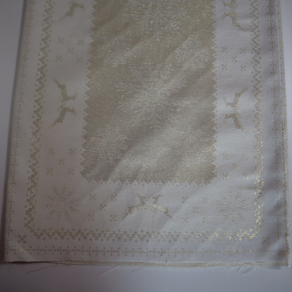 Jacquard panel na štólu - zlatý sob s lurexom 46x100cm