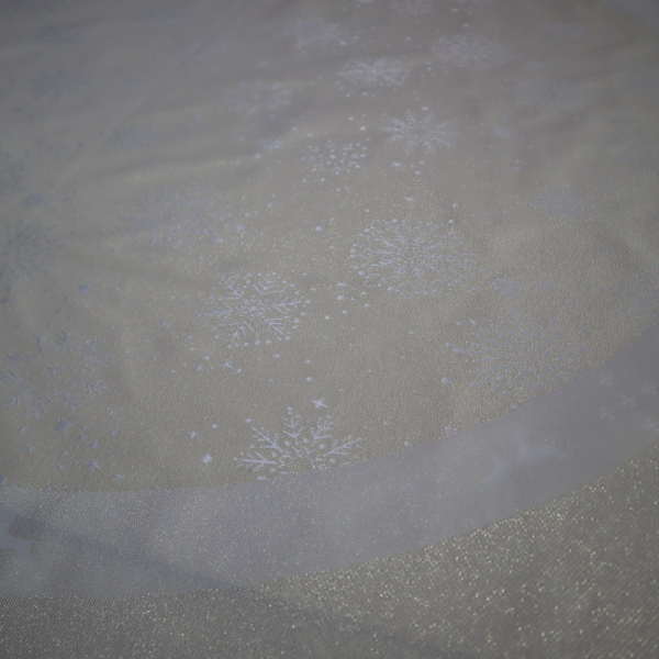 Jacquard panel kruhový obrus/sukňu - zlatý sob s lurexom Ø160cm