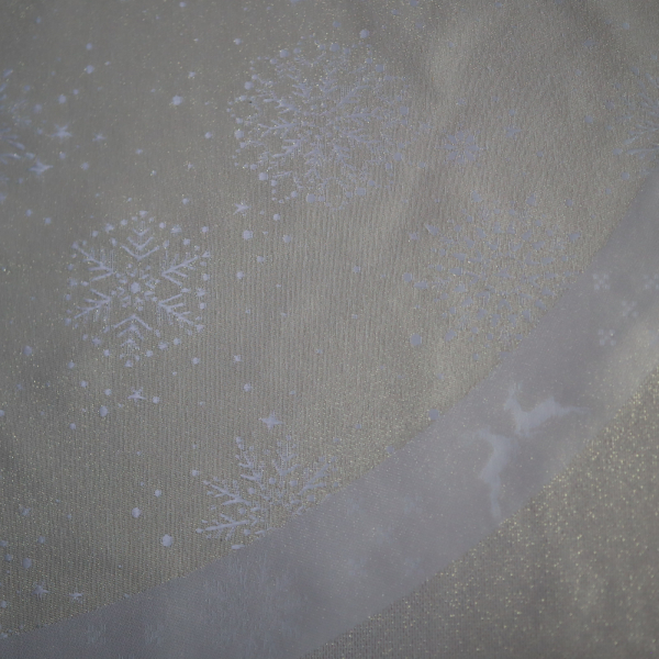 Jacquard panel kruhový obrus/sukňu - zlatý sob s lurexom Ø160cm