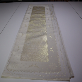 Jacquard panel na štólu - zlatý sob s lurexom 40x140cm