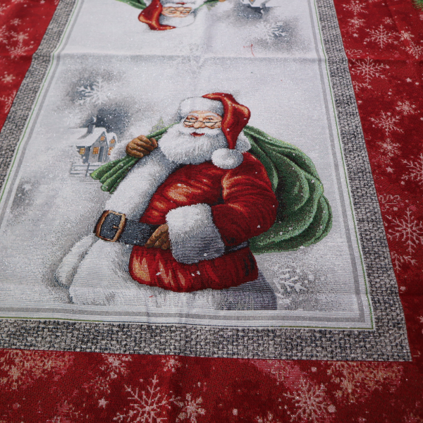 Gobelín panel s lurexom - obrus mikuláš 160x190cm