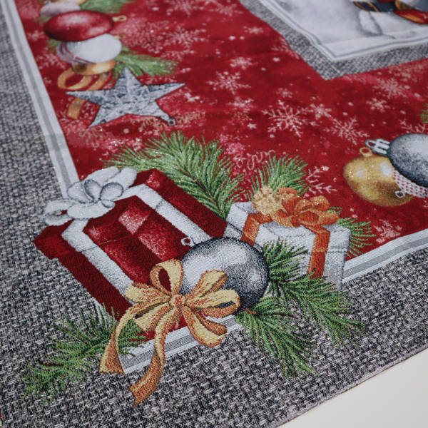 Gobelín panel s lurexom - obrus mikuláš 160x190cm