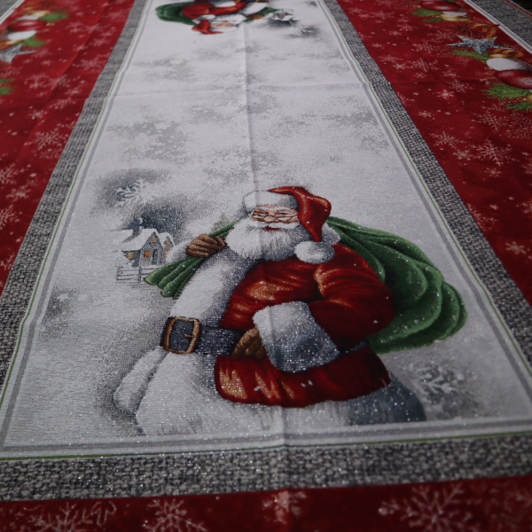 Gobelín panel s lurexom - obrus mikuláš 160x250cm