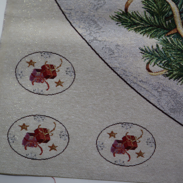 Gobelín panel - vianočný obrus Santa oválny Ø110x160cm